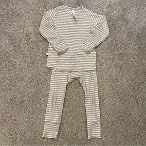 VGUC Oatmeal Stripe Night Set from Childhoods